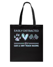 dirt track racing cat neon lqt-NTH Tote Bag tile