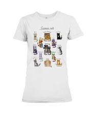 science-teacher-scientist-cat-list-lqt-nna Premium Fit Ladies Tee tile