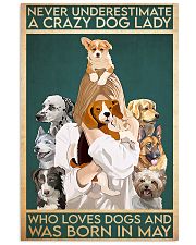 Dog Crazy Dog Lady Born In May 11x17 Poster front