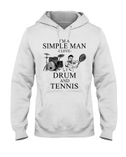 drum-tennis simple-man-lqt-pml Hooded Sweatshirt tile