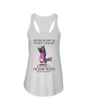 fibromyalgia dont look sic-k lqt lbs Ladies Flowy Tank tile