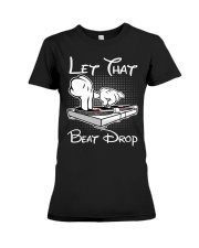 DJ mick beat drop lqt lbs Premium Fit Ladies Tee tile