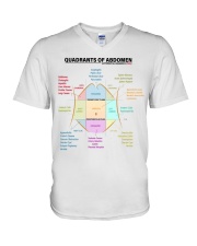 anatomy-quadrants-of-the-abdomen-lqt-pml V-Neck T-Shirt tile