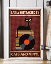 Cat Vinyl Easily Distracted PDN-pml 11x17 Poster lifestyle-poster-4