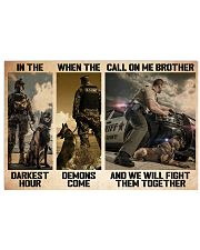Police K9 Darkest Hour PDN-dqh Horizontal Poster tile