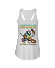 Gratefu Dea and hockey 3 people lqt lbs Ladies Flowy Tank tile