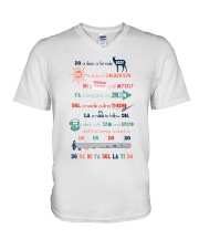 music teacher do re mi lqt lbs V-Neck T-Shirt tile