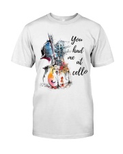 cello You-had-me-at-cello lqt pml Premium Fit Mens Tee tile