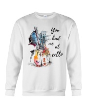 cello You-had-me-at-cello lqt pml Crewneck Sweatshirt tile