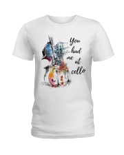 cello You-had-me-at-cello lqt pml Ladies T-Shirt tile