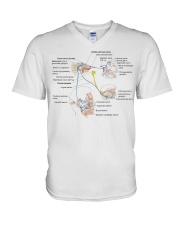 otology Facial nerve lqt lbs V-Neck T-Shirt tile