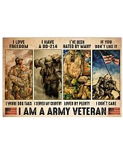 Vet Army I Am PDN-dqh 17x11 Poster front