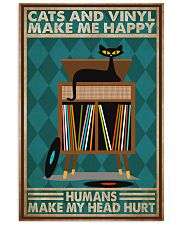 Music Cat Vinyl Make Me Happy2 PDN-dqh 11x17 Poster front