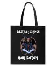satan drum destroy-silence lqt pml Tote Bag tile