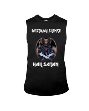 satan drum destroy-silence lqt pml Sleeveless Tee tile