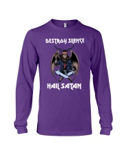 satan drum destroy-silence lqt pml Long Sleeve Tee tile