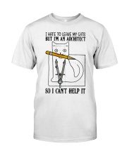 architect cat leave lqt lbs Premium Fit Mens Tee tile