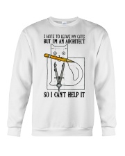 architect cat leave lqt lbs Crewneck Sweatshirt tile