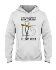 architect cat leave lqt lbs Hooded Sweatshirt tile