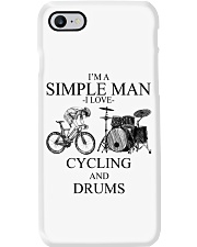 cycling and drums simple man lqt pml Phone Case tile