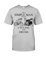 cycling and drums simple man lqt pml Classic T-Shirt front