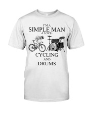 cycling and drums simple man lqt pml Classic T-Shirt tile