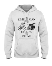 cycling and drums simple man lqt pml Hooded Sweatshirt tile