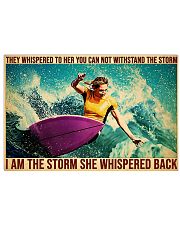 Surfing I Am The Storm PDN-DVH Horizontal Poster tile