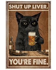 Cat beer shut up liver 24x36 Poster front