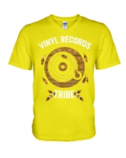 vinyl-records-tribe native american lqt lbs V-Neck T-Shirt tile