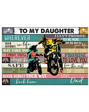 Dirtbike To My daughter 36x24 Poster front