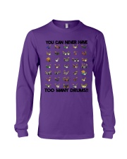 drum-never-too-many-lqt-nna Long Sleeve Tee tile