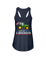 joh deer tractor farmer lets go bran lqt lbs Ladies Flowy Tank tile