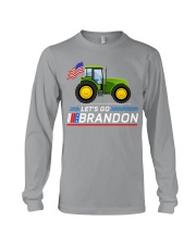 joh deer tractor farmer lets go bran lqt lbs Long Sleeve Tee tile