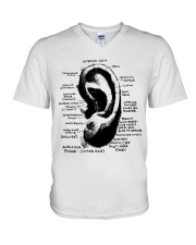 Otolaryngologist-ear-anatomy-lqt-nna V-Neck T-Shirt tile