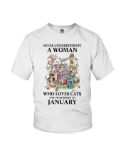 Cat Crazy Cat Lady1 PDN-DQH Youth T-Shirt tile