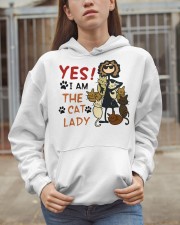 Cat Life Crazy Cat Lady PDN ngt Hooded Sweatshirt apparel-hooded-sweatshirt-lifestyle-07