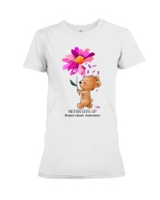 breas-t cance-r bear lqt pml Premium Fit Ladies Tee tile
