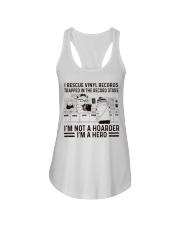 vinyl records store animal art lqt pml Ladies Flowy Tank tile