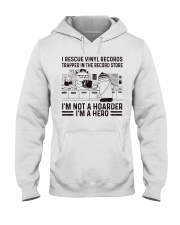 vinyl records store animal art lqt pml Hooded Sweatshirt tile