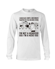 vinyl records store animal art lqt pml Long Sleeve Tee tile