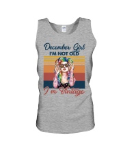 Hippie Vintage Girl December PDN-dqh Unisex Tank tile