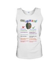 think like an artist lqt pml Unisex Tank tile