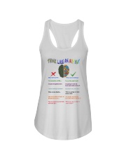 think like an artist lqt pml Ladies Flowy Tank tile