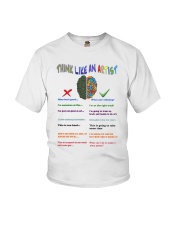 think like an artist lqt pml Youth T-Shirt tile