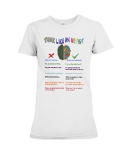 think like an artist lqt pml Premium Fit Ladies Tee tile
