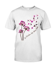 breas-t cance-r dandelion october pink lqt pml Premium Fit Mens Tee tile