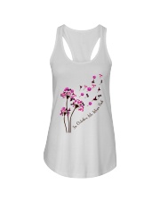 breas-t cance-r dandelion october pink lqt pml Ladies Flowy Tank tile