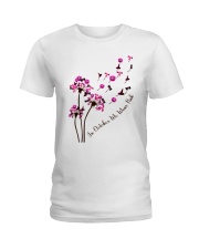breas-t cance-r dandelion october pink lqt pml Ladies T-Shirt tile