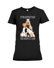 Crazy Cat Lady June mug Premium Fit Ladies Tee tile